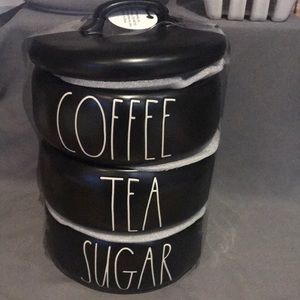Rae Dunn - COFFEE/TEA/SUGAR - stacker